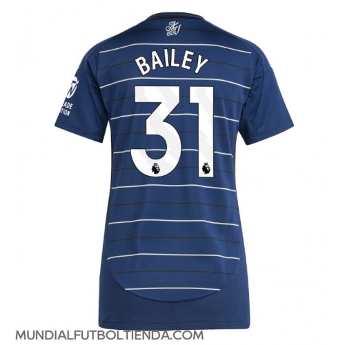 Camiseta Aston Villa Leon Bailey #31 Tercera Equipación Replica 2024-25 para mujer mangas cortas